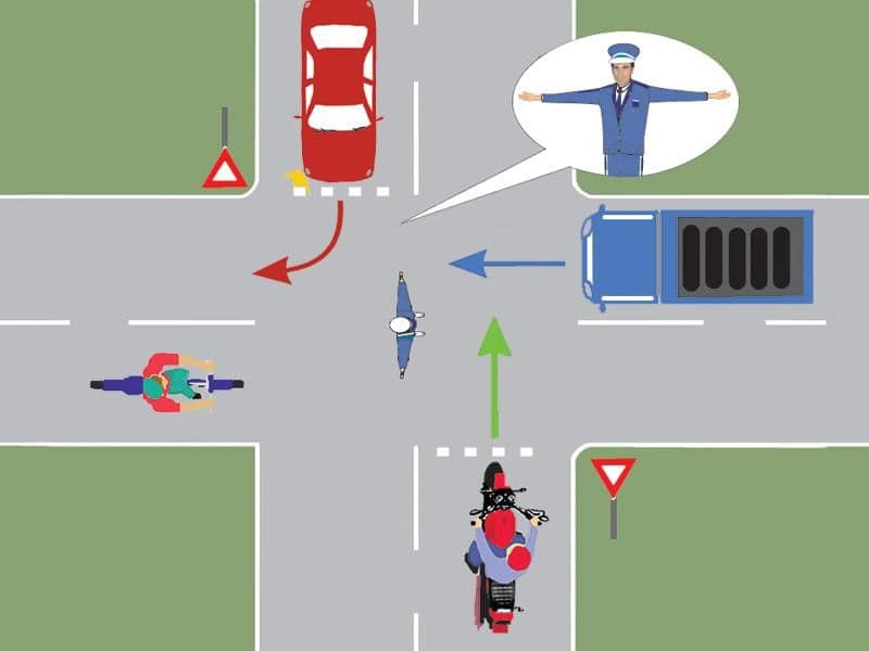 La semnalul polițistului trebuie să oprească: La semnalul polițistului trebuie să oprească: