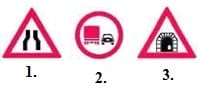 Conducand un autoturism, in zona de actiune a carui indicator din cele alaturate este interzisa depasirea unui autocamion? Conducand un autoturism, in zona de actiune a carui indicator din cele alaturate este interzisa depasirea unui autocamion?