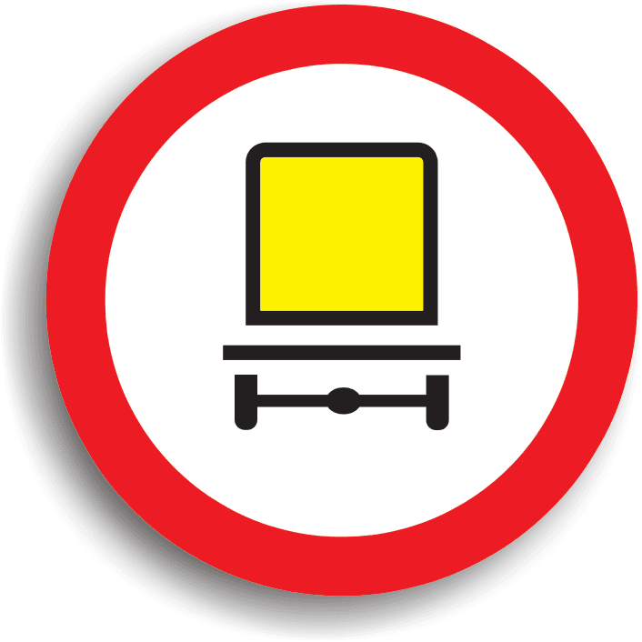 Accesul interzis vehiculelor care transportă mărfuri periculoase
