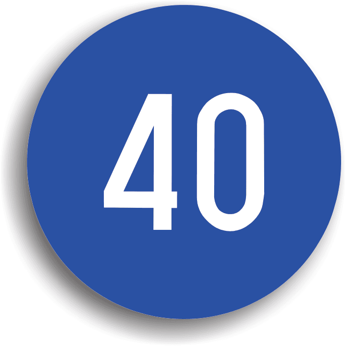 Se montează în zona în care se impune o viteză de circulație minimă. La întâlnirea acestui indicator, conducătorul auto este obligat să circule cu o viteză superioară celei inscripționate pe indicator, dar mai mică decât cea maximă legală admisă pe sectorul de drum respectiv.