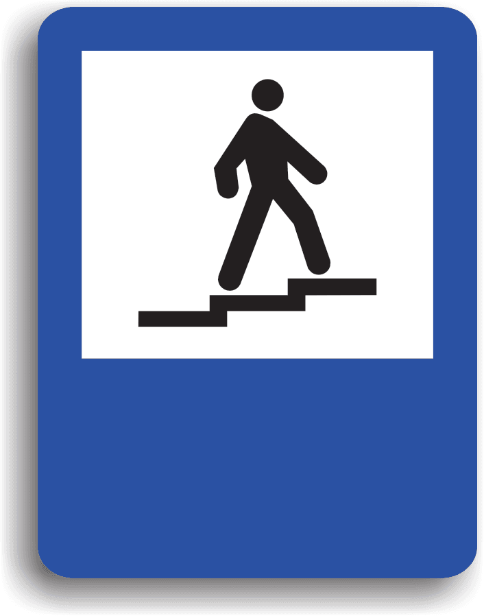 Se amplasează în apropierea păsărelelor pentru pietoni. Pentru traversarea drumurilor din zona pietonii sunt obligați să circule folosind pasarela.