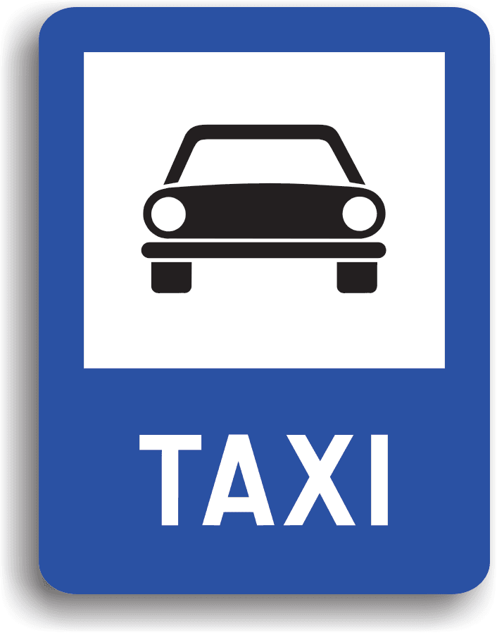 Se montează în locurile special amenajate pentru staționarea taxiurilor.