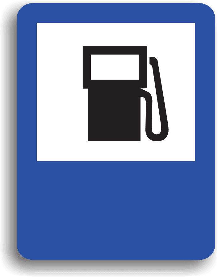 Se instalează în apropierea unei stații de alimentare cu combustibili pentru autovehicule. Pe indicator poate fi înscris și programul de funcționare.