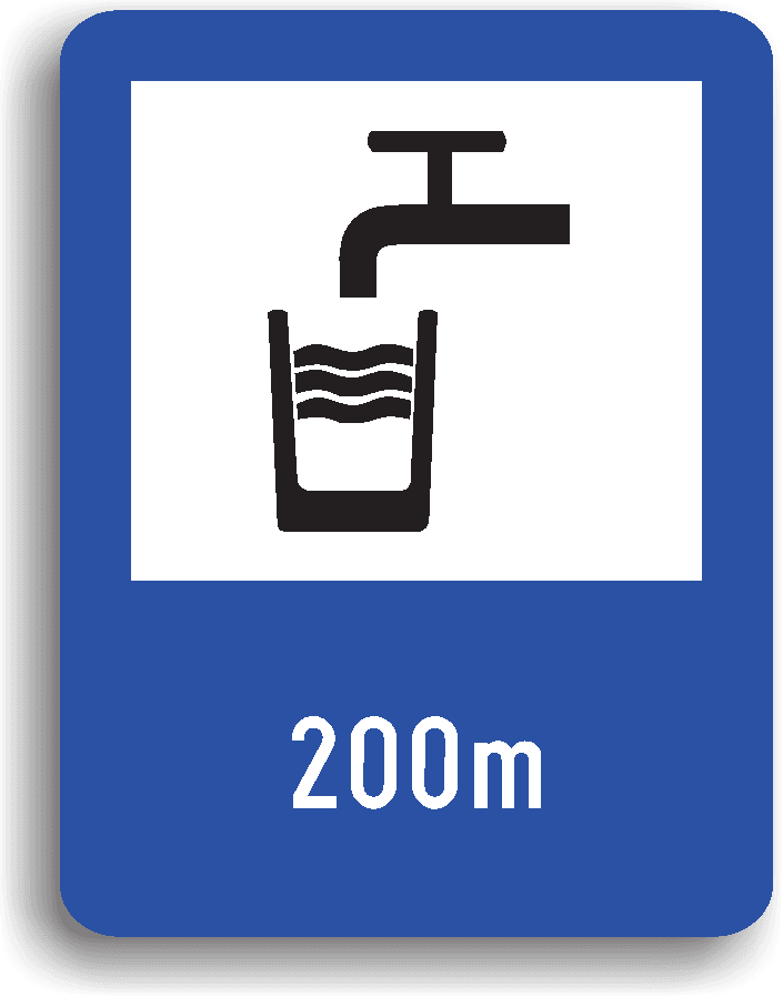 Se montează la 200 m de o instalație de apă potabilă.
