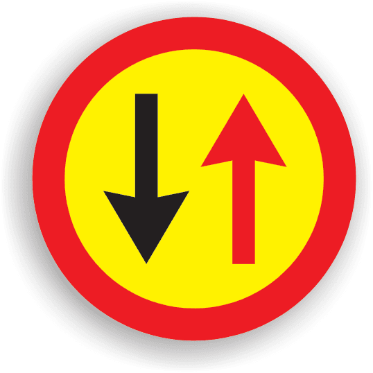 Prioritate pentru circulația din sens invers