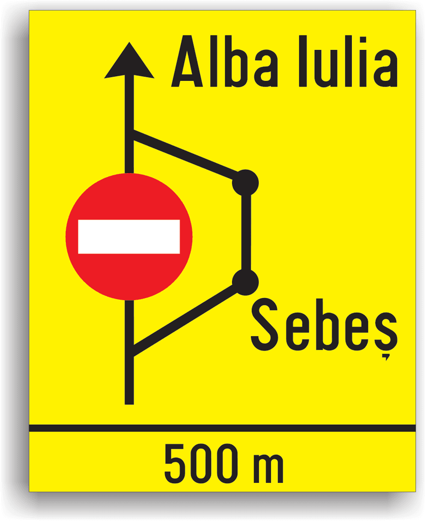 Presemnalizarea rutei ocolitoare