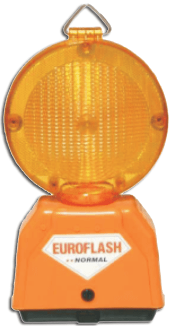 Lampă cu lumină galbenă intermitentă