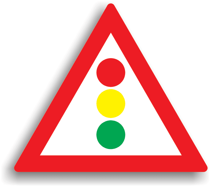 Se instalează la 30-200 m de locul în care se află semaforul, dacă se consideră că prezența semaforului ar putea surprinde conducătorii auto.