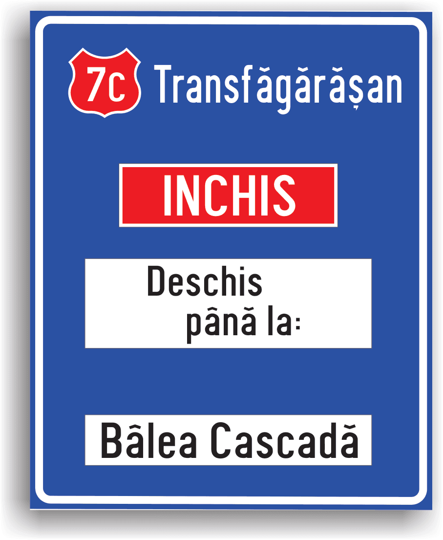 Se instalează pe drumurile publice pentru a-i informa pe conducătorii de vehicule dacă un drum este deschis sau nu circulației publice.