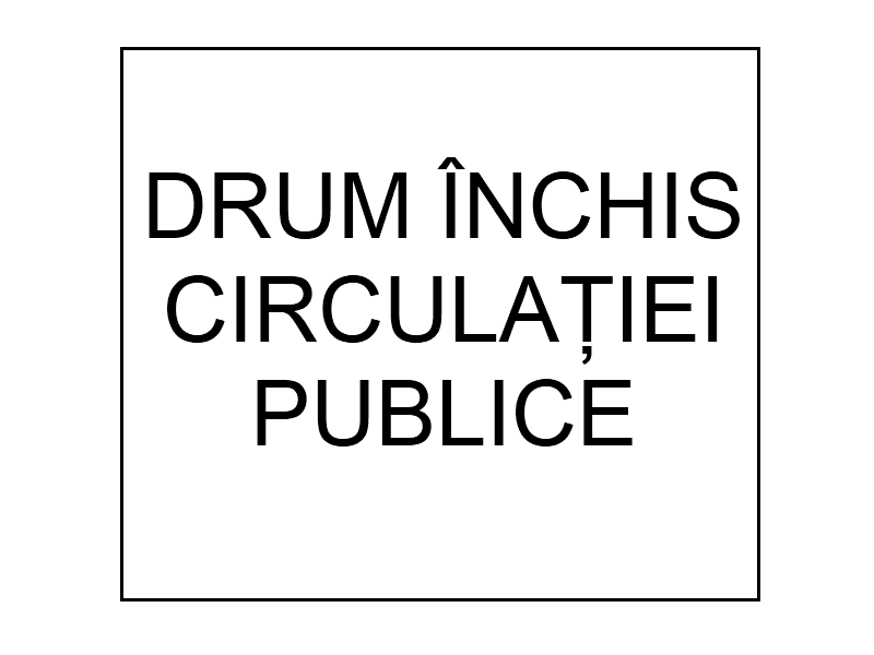 Drum închis circulației publice