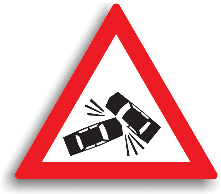 Este un indicator care modifică regimul normal de desfășurare a circulației. Conducătorul auto este obligat să reducă viteza la max. 30 km/h în localitate, respectiv max. 50 km/h în afara localității.