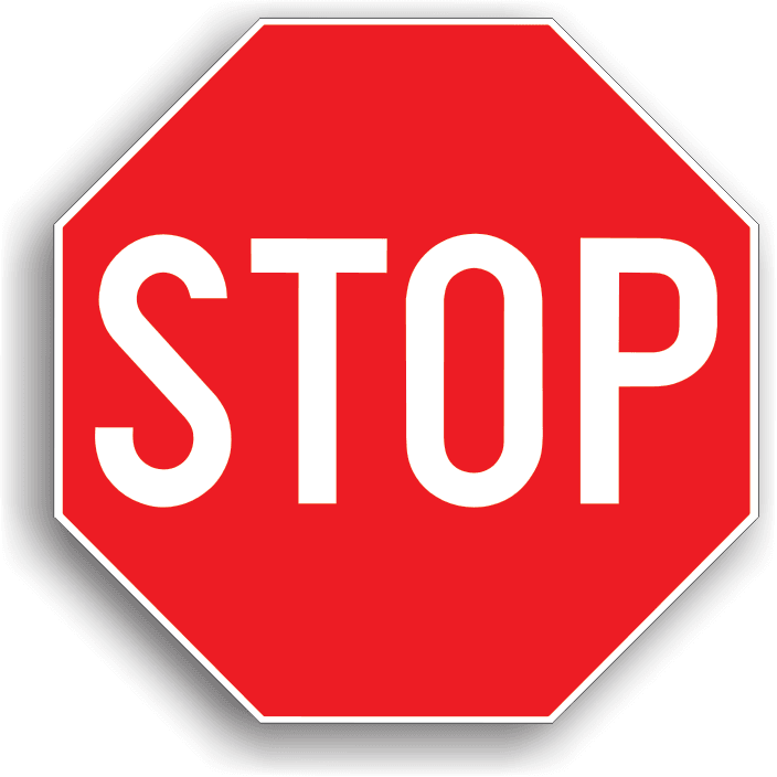 Este instalat pe drumul public fără prioritate, la intersecția acestuia cu un drum public prioritar, când vizibilitatea este redusă. Conducătorul de vehicul care întâlnește acest indicator este obligat să oprească în locul cu vizibilitate maximă, fără a depăși colțul intersecției, și să acorde prioritate tuturor vehiculelor care circulă pe drumul prioritar.