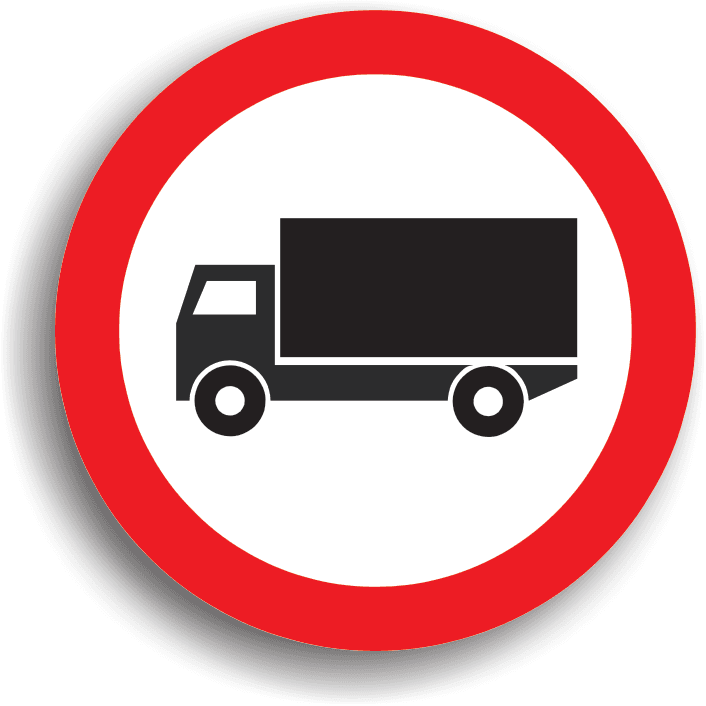 Accesul interzis vehiculelor destinate transportului de mărfuri