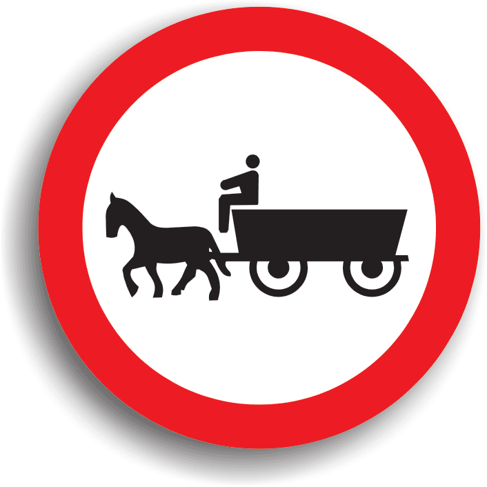 Accesul interzis vehiculelor cu tracțiune animală
