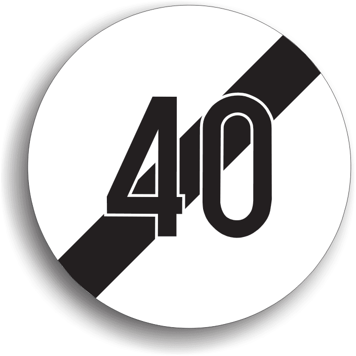 Are rolul de a preciza sfârșitul sectorului de drum pe care era impusă limitarea de viteză.