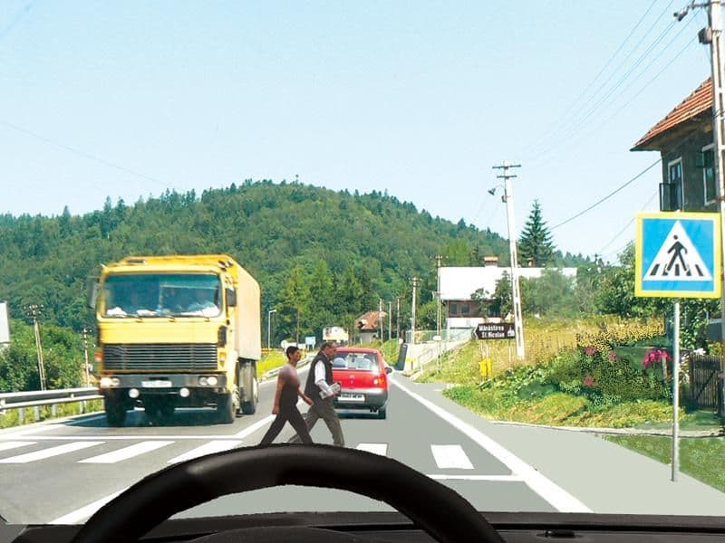 Care dintre vehicule trebuie să acorde prioritate pietonilor? Care dintre vehicule trebuie să acorde prioritate pietonilor?