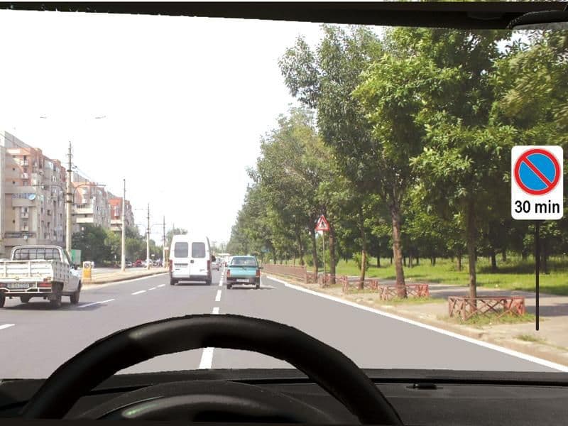 Semnificația indicatorului și a panoului adițional este: Semnificația indicatorului și a panoului adițional este: