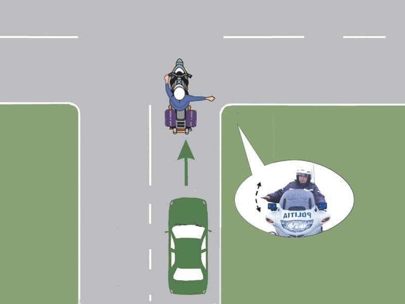 Ce trebuie să facă conducătorul auto în situația prezentată? Ce trebuie să facă conducătorul auto în situația prezentată?