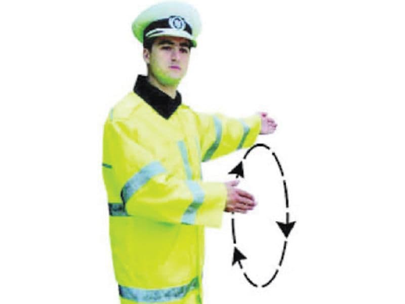 Semnalul polițistului indică: Semnalul polițistului indică: