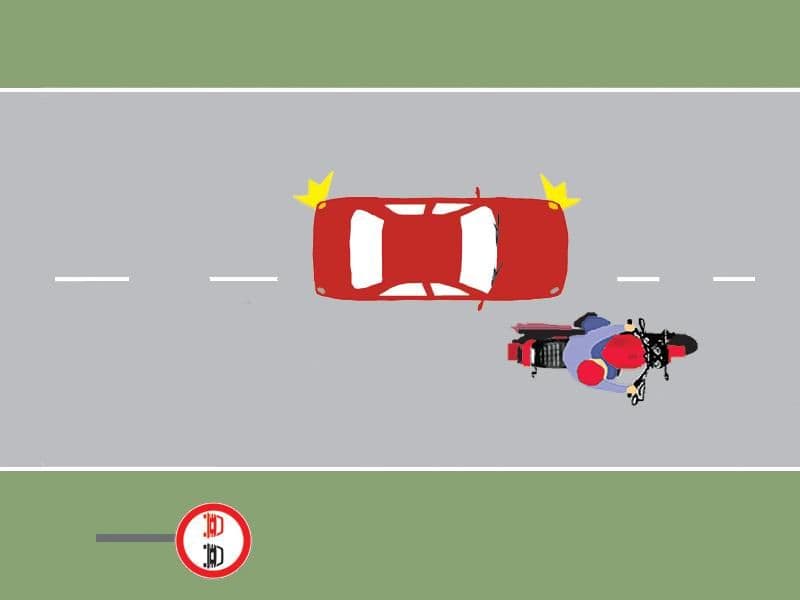 Care dintre cele două autovehicule circulă incorect? Care dintre cele două autovehicule circulă incorect?