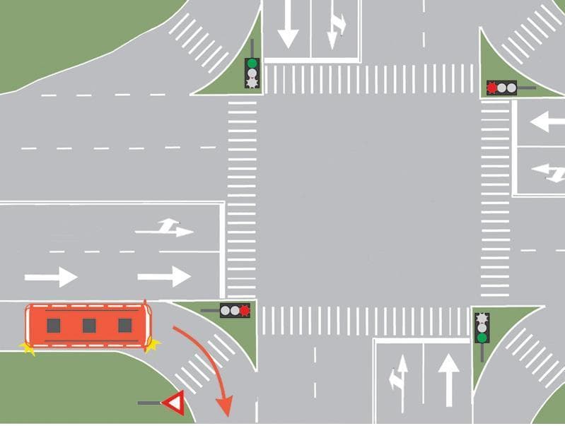 Conducătorul autobuzului trebuie să respecte semnificaţia: Conducătorul autobuzului trebuie să respecte semnificaţia: