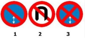 In zona de actiune a carui indicator dintre cele prezentate alaturat este interzisa oprirea voluntara si stationarea? In zona de actiune a carui indicator dintre cele prezentate alaturat este interzisa oprirea voluntara si stationarea?
