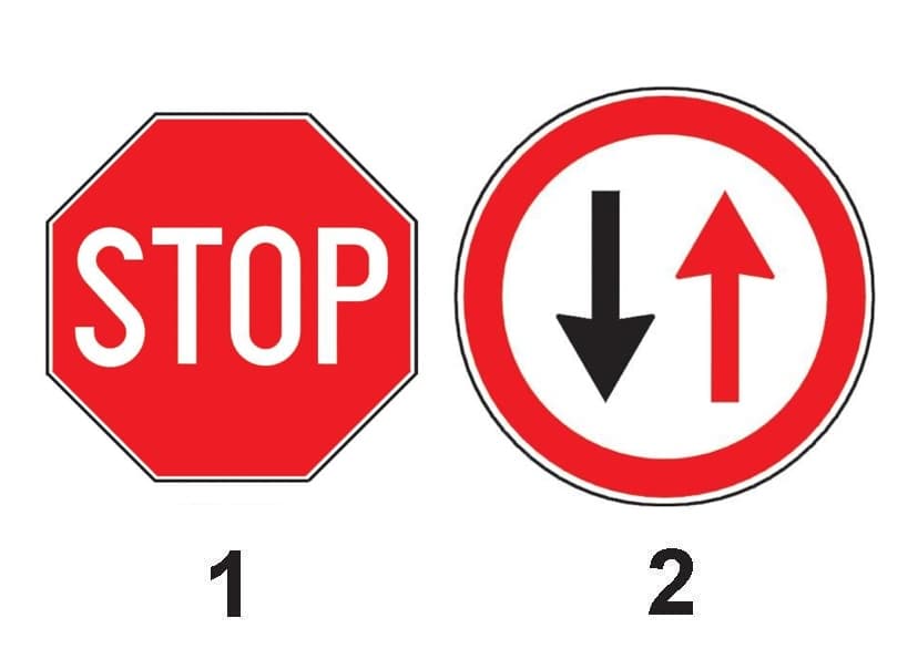 Care dintre indicatoare vă anunță că nu aveți prioritate? Care dintre indicatoare vă anunță că nu aveți prioritate?