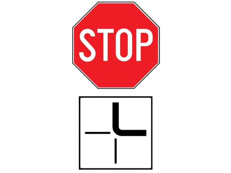 La întâlnirea indicatorului din imagine, însoțit de panou adițional, căror vehicule trebuie să le acordați prioritate? La întâlnirea indicatorului din imagine, însoțit de panou adițional, căror vehicule trebuie să le acordați prioritate?