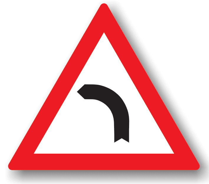 Curbă la stânga Curbă la stânga