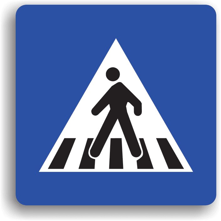 Acest indicator se instalează în apropierea unei treceri pentru pietoni. Acesta poate fi precedat și de indicatorul "Presemnalizare trecere pentru pietoni". Acest indicator se instalează în apropierea unei treceri pentru pietoni. Acesta poate fi precedat și de indicatorul "Presemnalizare trecere pentru pietoni".