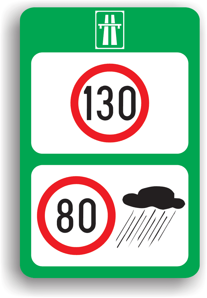 Limite maxime de viteză pe autostradă, în funcție de condițiile meteorologice Limite maxime de viteză pe autostradă, în funcție de condițiile meteorologice
