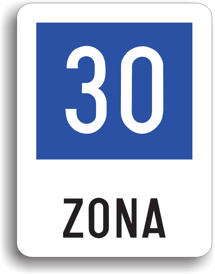 Zona cu viteza recomandată 30 km/h Zona cu viteza recomandată 30 km/h