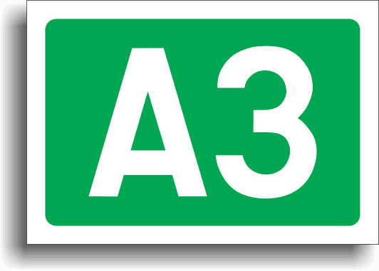 Simbolul și numărul autostrăzii Simbolul și numărul autostrăzii
