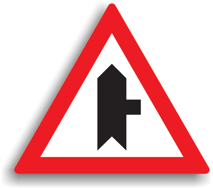 Intersecție cu un drum fără prioritate Intersecție cu un drum fără prioritate