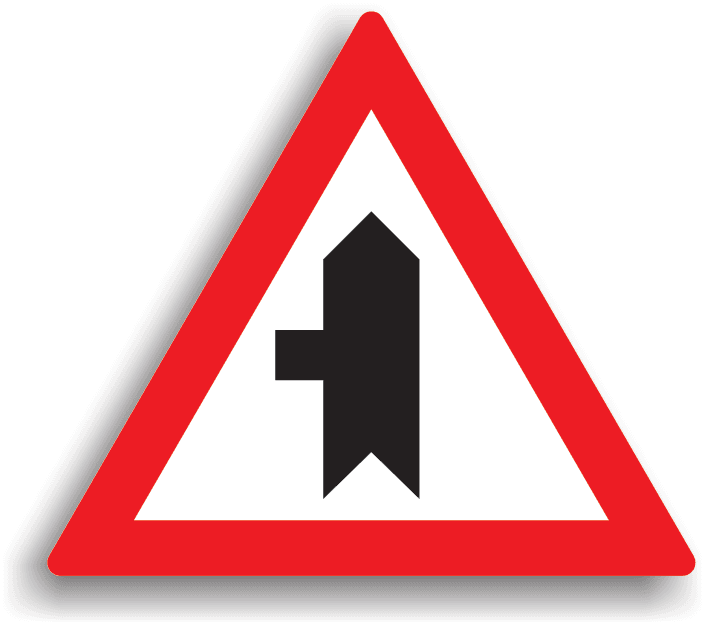 Intersecție cu un drum fără prioritate Intersecție cu un drum fără prioritate