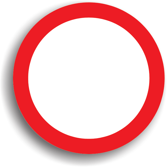 Se amplasează la intrarea pe drumurile publice pe care accesul tuturor vehiculelor este interzis în ambele sensuri. Se poate permite accesul riveranilor (persoanele care locuiesc în zonă). Acest indicator poate fi însoțit și de un panou adițional pe care sunt precizate categoriile de autovehicule exceptate. Se amplasează la intrarea pe drumurile publice pe care accesul tuturor vehiculelor este interzis în ambele sensuri. Se poate permite accesul riveranilor (persoanele care locuiesc în zonă). Acest indicator poate fi însoțit și de un panou adițional pe care sunt precizate categoriile de autovehicule exceptate.