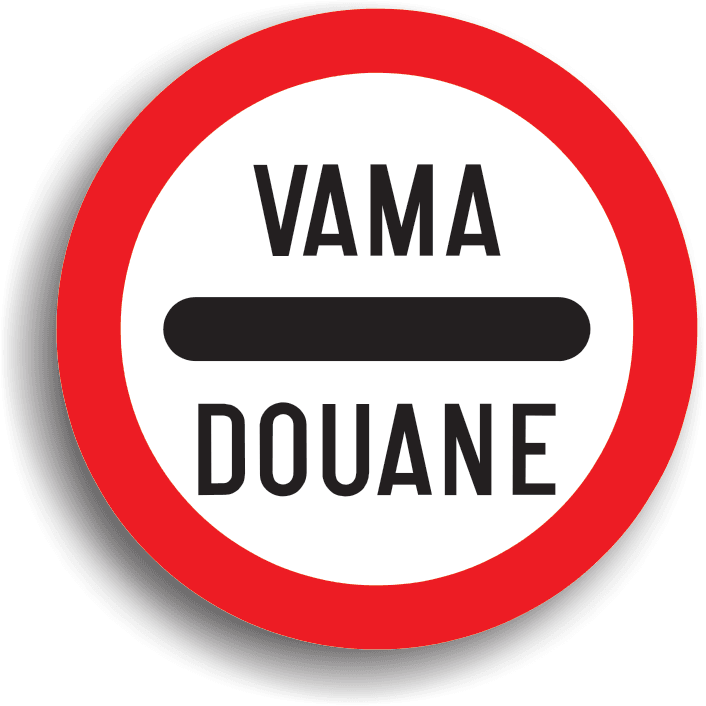 Se amplasează înaintea punctului vamal. La întâlnirea acestui indicator, conducătorul de vehicul este obligat să oprească la punctul vamal. Se amplasează înaintea punctului vamal. La întâlnirea acestui indicator, conducătorul de vehicul este obligat să oprească la punctul vamal.