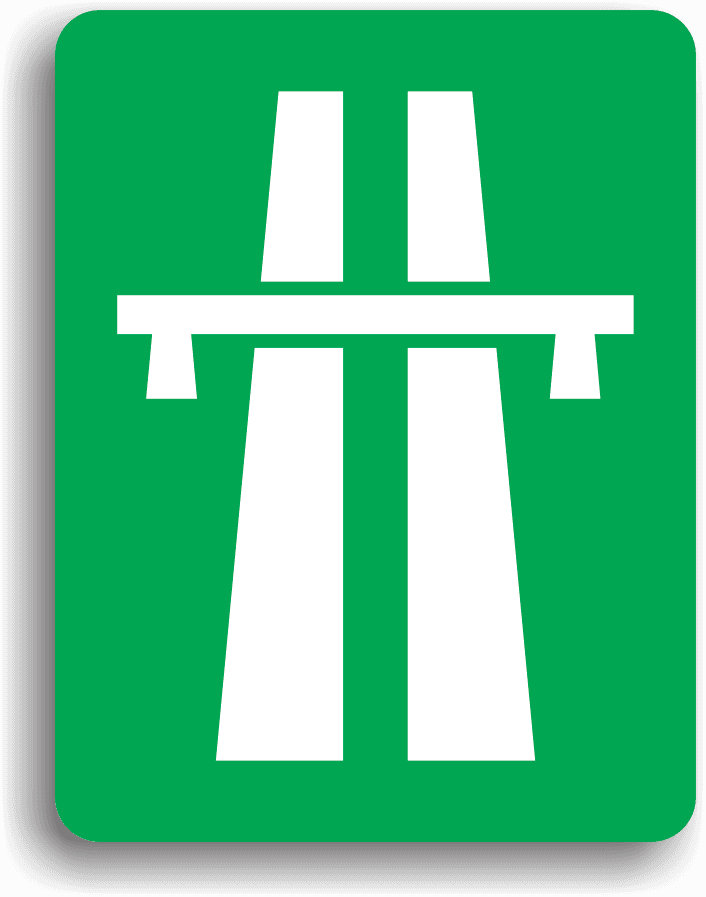 Conducătorul auto va întâlni acest indicator la intrarea pe autostradă. La întâlnirea acestui indicator, conducătorii auto sunt obligați să circule cu cel puțin 50 km/h. Pe autostradă sunt interzise mersul înapoi, oprirea, staționarea, întoarcerea, precum și circulația sau imobilizarea voluntară pe banda de urgență. Conducătorul auto va întâlni acest indicator la intrarea pe autostradă. La întâlnirea acestui indicator, conducătorii auto sunt obligați să circule cu cel puțin 50 km/h. Pe autostradă sunt interzise mersul înapoi, oprirea, staționarea, întoarcerea, precum și circulația sau imobilizarea voluntară pe banda de urgență.