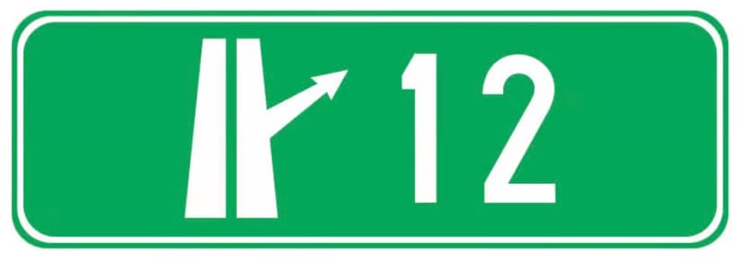Numărul nodului rutier de pe autostradă Numărul nodului rutier de pe autostradă