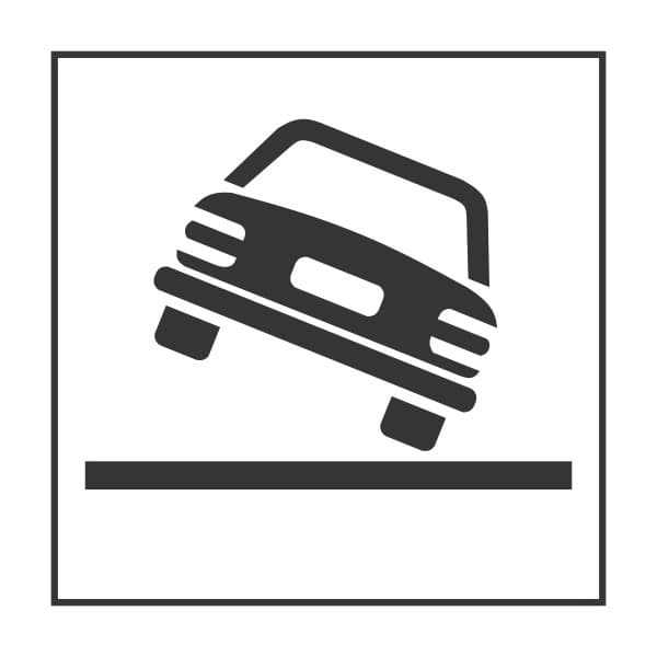 Pericol de răsturnare pe partea dreaptă Pericol de răsturnare pe partea dreaptă