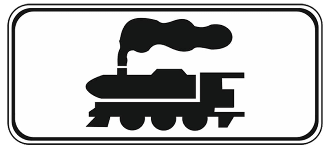 Se instalează împreună cu indicatorul "Alte pericole" și semnalizează o trecere la nivel cu o cale ferată industrială. Se instalează împreună cu indicatorul "Alte pericole" și semnalizează o trecere la nivel cu o cale ferată industrială.